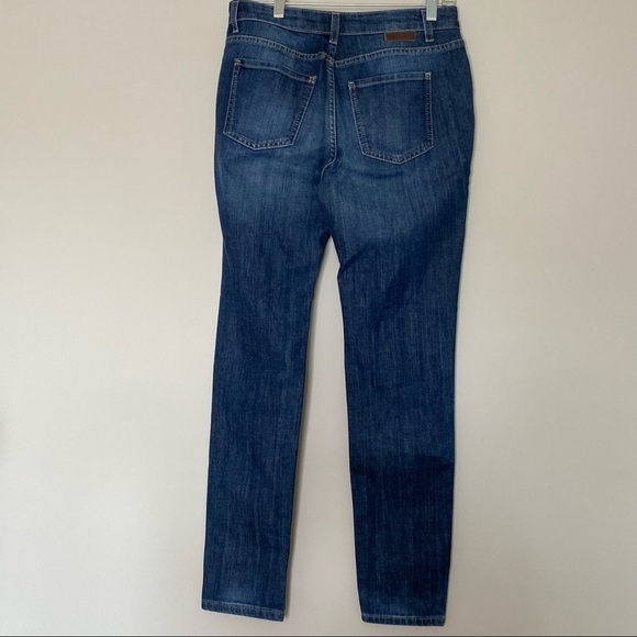 Boden Blue Denim Skinny Ankle Skimmer Mid-Rise Jeans, size 8L - Picture 6 of 15